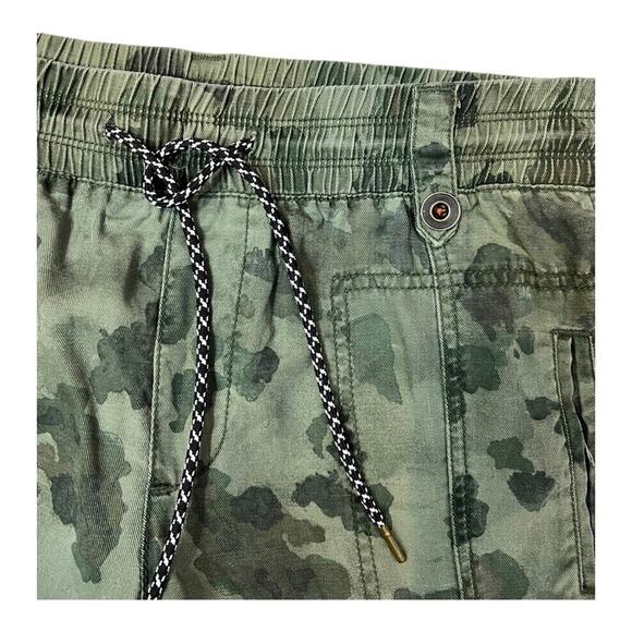 Anthropologie Green Camo Camouflage Leda Utility Joggers Lyocell - Picture 14 of 14